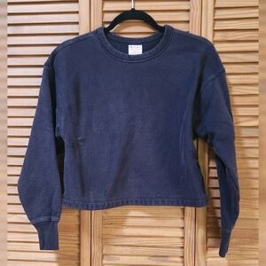 Champion Reverse Weave Crop Boxy Crew Neck Sweatshirt